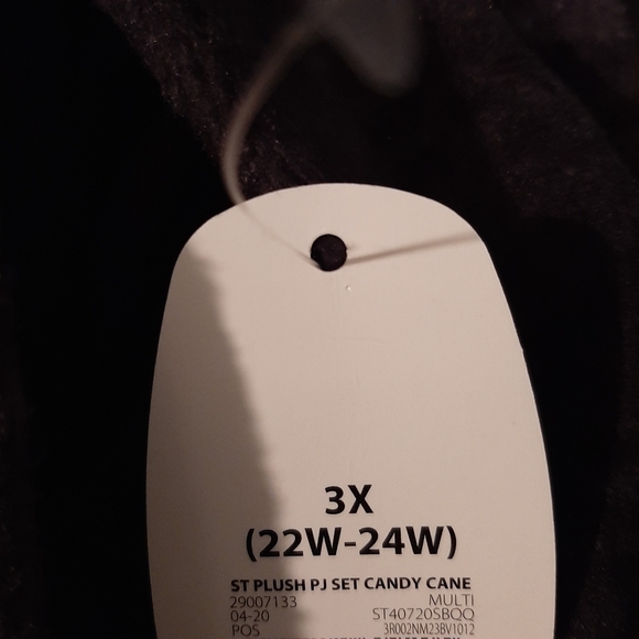 Secret Treasures Plush PJ Set Candy Cane Size Small, Med & Lrg - Picture 16 of 16